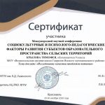 Сертификат Крылов Тимофей